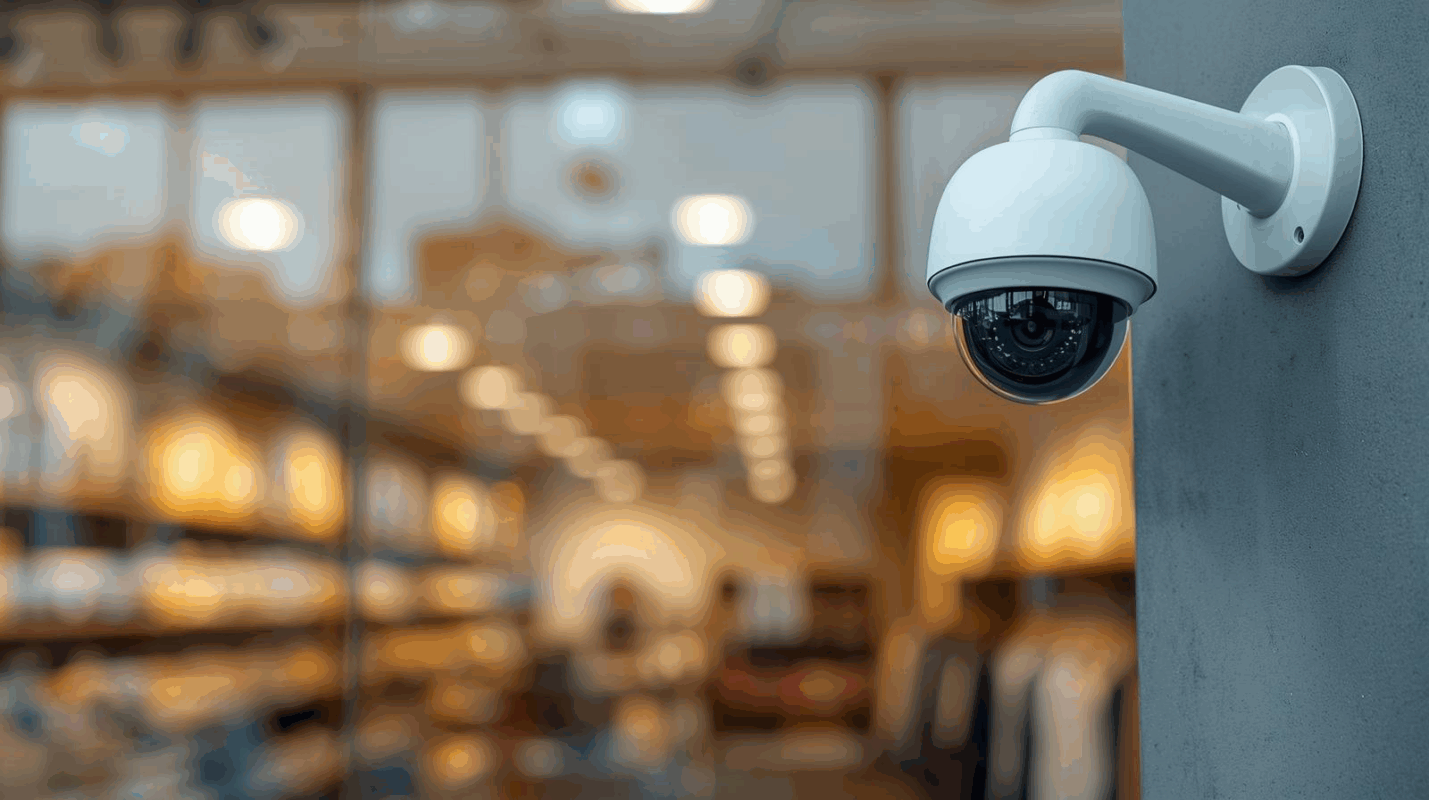 Beveiligingscamera’s aan winkelpand, live cameratoezicht met AI van WePrevent